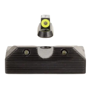 Trijicon 601080 HD XR Night Sight Set Green Tritium/Yellow Outline Front, Green Tritium Rear, Black Frame, Fits CZ P-10/P-10C