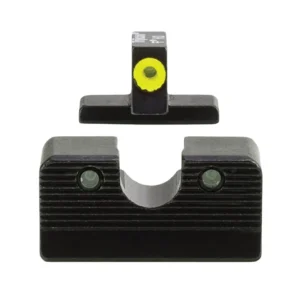 Trijicon 600999 HD XR Night Sight Set Green Tritium/Yellow Outline Front, Green Tritium Rear, Black Frame, Fits FN 509