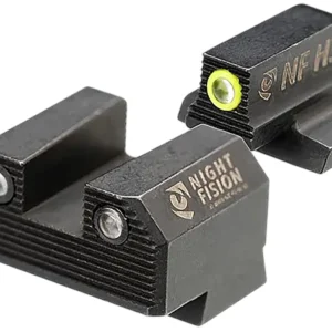 Night Fision CNK029187250YGZG Mete SF Stealth Yellow Tritium Rear Black Frame Fits Canik