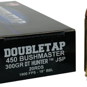 DoubleTap Ammunition 450B300SP 450Bushmaster 300gr Jacketed Soft Point 20 Per Box/25 Case