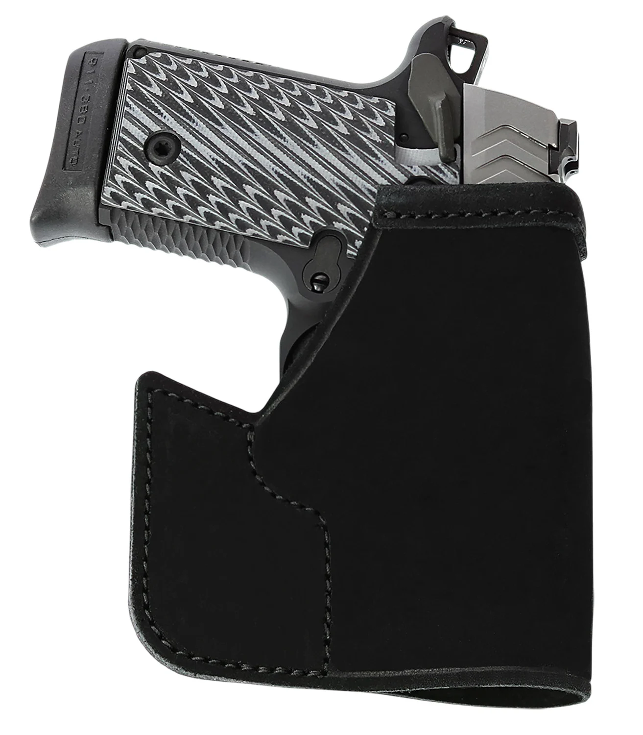 Galco PRO648B Pocket Protector Black Steerhide Fits S&W Bodyguard 2.0 Ambidextrous