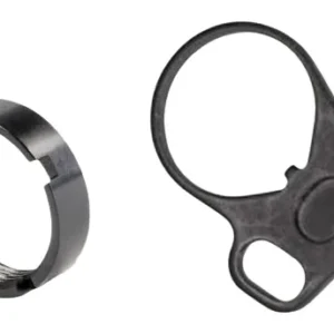 White Label Armory WLA-BUF-7008-01 End Plate Kit Ambidextrous Black Aluminum/Steel AR-15