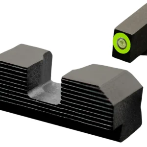 XS Sights GLM017P4G Minimalist Night Sight Set Green Tritium Front/Black Oxide Frame Compatible w/Glock