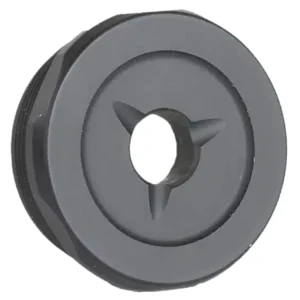 Jk Armament JK155LTEC22 LT Flash Reducer End Cap 22Cal Fits Aluminum Hard Anodized Black