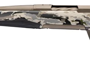 Browning 036124229 X-Bolt 2 Speed SPR Full Size 300 Win Mag 3+1 22" Smoked Bronze Cerakote Fluted Threaded Barrel, Steel Drilled & Tapped Receiver, Ovix Camo w/Black Overmold Adj Comb & LOP Synthetic