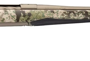 Browning 036138224 X-Bolt 2 Speed 270 Win 4+1 22" Smoked Bronze Cerakote Fluted Threaded Barrel & Steel Drilled & Tapped Receiver, Kryptek Obskura Transitional Camo Adj Vari-Tech Synthetic Stock, Righ