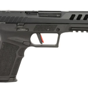 Tisas Arms 15200007 PX-5.7 5.7x28mm 20+1 4.70" Black QPQ Carbon Steel Optic Ready/Serrated Slide, Black Polymer Frame w/Picatinny Rail, Polymer Grip