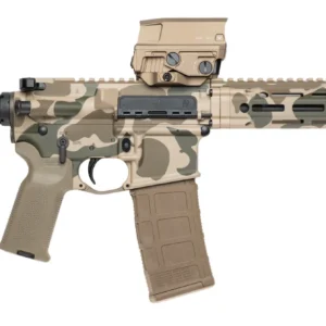 Cnc Firearms CNCDDDCV7P Daniel Defense V7 5.56 NATO Picatinny Rail Receiver, M-LOK Handguard, Tan Vortex AMG UH-1 Red Dot, Ambidextrous