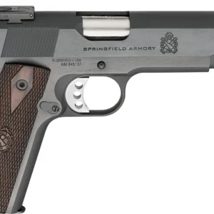 Springfield Armory PX9419ADJ 1911 Garrison Full Size 9mm Luger 9+1 5" Stainless Match Grade Barrel, Blued Carbon Steel Serrated Slide, Blued Carbon Steel Frame w/Beavertail, Thinline Wood Grip