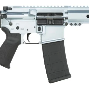 Shark Coast Tactical SCC07114AGC-P Arctic Gun Candy 5.56 NATO 30+1 10.50" Black Nitride Threaded Barrel, Aluminum Receiver w/Picatinny Rail, M-LOK Handguard, SB Tactical SBA3 Brace, Polymer Grip