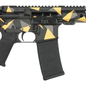 Shark Coast Tactical SCC07176GEO-P Geodesic 5.56 NATO 30+1 10.50" Black Nitride Threaded Barrel, Aluminum Receiver w/Picatinny Rail, M-LOK Handguard, Polymer SB Tactical SBA3 Brace, Polymer Grip