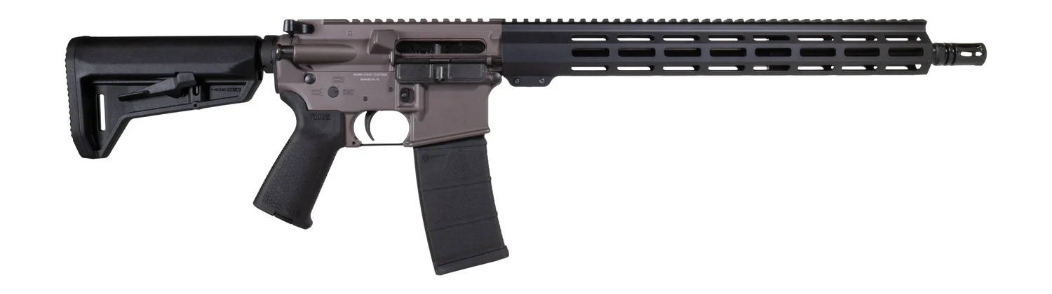 Shark Coast Tactical 300-063-1000-04 Holmes 5.56 NATO 30+1 16" Black Nitride Threaded Barrel, Aluminum Receiver w/Picatinny Rail, M-LOK Handguard, Magpul Collapsible Black Polymer Stock, Magpul MOE G