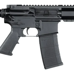 Andro Corp Industries 5568CBMPS ACI-15 CQB 5.56 NATO 30+1 8" Black Nitride Threaded Barrel, Black Anodized Aluminum Receiver w/Picatinny Rail, M-LOK Handguard, Black Polymer SBA3 Pistol Brace, A2 Grip