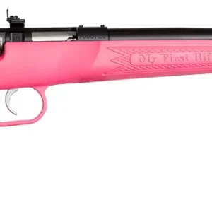 Crickett KSA2220 Youth 22 LR 1rd 16.12" Blued Single Shot Barrel, Blued Stainless Steel Receiver, Pink Fixed Synthetic Stock, Right Hand
