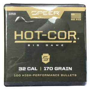 Speer 2259 Hot-Cor 32Cal 170gr Soft Point Flat Nose 100 Per Box/5 Case
