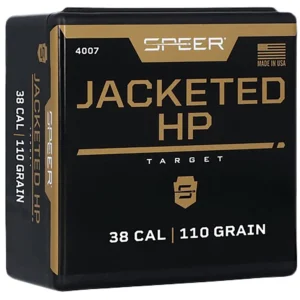 Speer 4007 Handgun 38Cal 110gr Jacketed Hollow Point 100 Per Box/5 Case