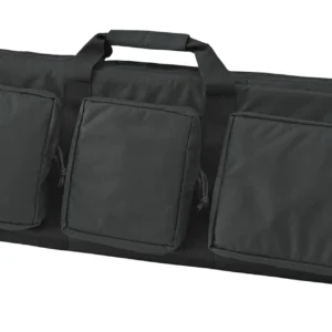 US PeaceKeeper P30049 3-Gun Case Water Resistant Black 600D Polyester w/ 3 Padded Pockets Zippered Handgun Case Webbing System & Thick Padding