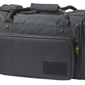 US PeaceKeeper P21115 Medium Range Bag Water Resistant Black 600D Polyester with Pockets, Removable Gun Rug, & Wraparound Handles 18" L x 10" H x 10" D Exterior Dimensions