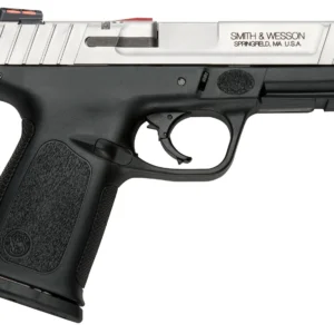 Smith & Wesson 11907 SD VE 9mm Luger Caliber with 4" Barrel, 10+1 Capacity, Matte Black Finish Picatinny Rail Frame, Serrated Stainless Steel Slide, Textured Polymer Grip & HiViz Sights