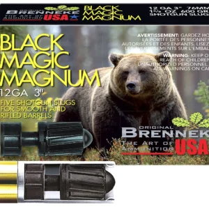Brenneke SL123BMM Black Magic Magnum 12Gauge 3" 1 3/8oz Slug Shot 5 Per Box/50 Case