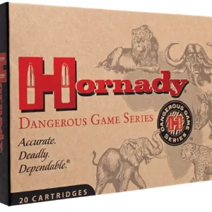 Hornady 82322 Dangerous Game 375H&HMag 300gr Dangerous Game Solid 20 Per Box/6 Case