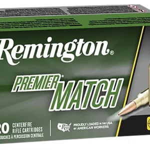 Remington Ammunition 27676 Premier Match 6.8mmRemSPC 115gr Sierra MatchKing BTHP 20 Per Box/10 Case