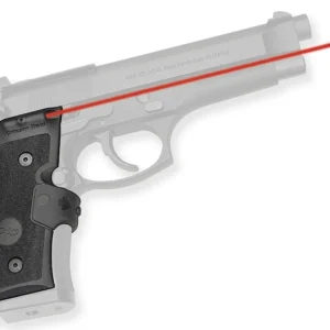 Crimson Trace 0119201 Lasergrips Mil-Spec Fits Beretta 92/96/M9, Red Laser Black Polymer
