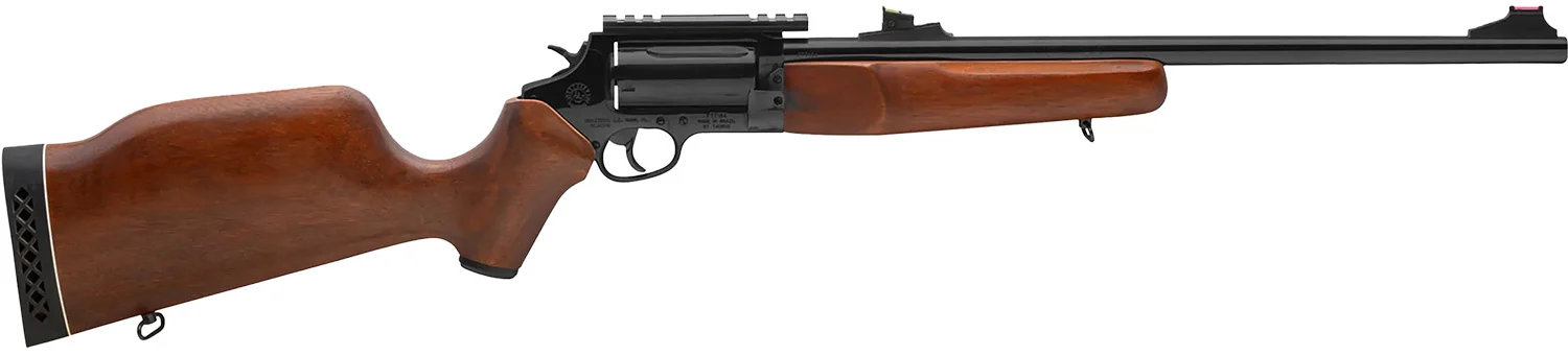 Rossi SCJ4510 Circuit Judge 45 Colt (LC) Caliber or 410 Gauge with 5rd Capacity, 18.50" Barrel, Polished Black Metal Finish & Hardwood Monte Carlo Stock Right Hand (Full Size)