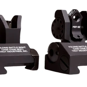 Troy Ind SSIGMCMSTBT01 Tritium Micro BattleSight Set M4 Front & Dioptic Rear Black Hardcoat Anodized