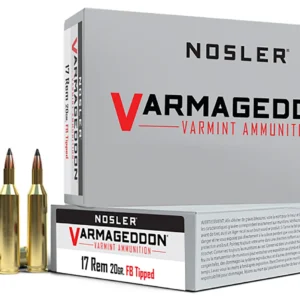 Nosler 65105 Varmageddon 17Rem 20gr Flat Base Tipped 20 Per Box/20 Case
