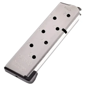 CMC Products 16132C Power Mag 8rd 45 ACP Fits 1911 Officer Black Stainless Steel