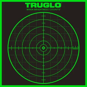 TruGlo TG10A6 Tru-See Grid Self-Adhesive Heavy Paper Black/Green 12"x12" Bullseye 6 Pack