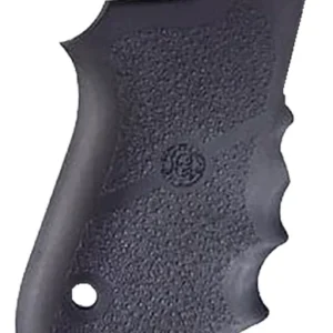 Hogue 69000 Rubber Grip Black Rubber with Finger Grooves for S&W 6906, Shorty 40, 4013 TSW