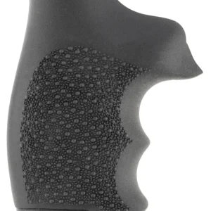 Hogue 60100 Monogrip Cobblestone Black Nylon with Finger Grooves for S&W J Frame with Round Butt