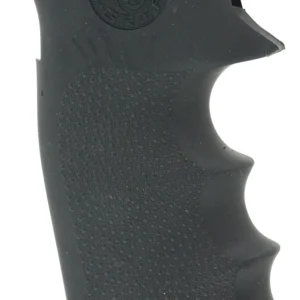 Hogue 47000 Monogrip Finger Grooves Black Rubber with Finger Grooves for Colt King Cobra, Anaconda