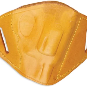 Bulldog MLTS Molded OWB Tan Leather Belt Slide Fits Bersa Thunder 380 Fits Ruger LCP Fits Sig 230 Right Hand