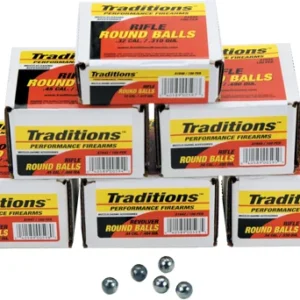 TRADITIONS BULLETS REVOLVER - ROUNDBALL 36CAL .3756 100PK