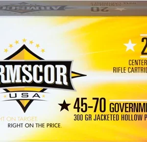 ARMSCOR 45-70 GOV 300GR JHP - 20RD 10BX/CS