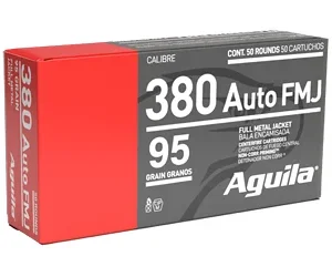 AGUILA 380ACP 95GR FMJ 50/1000