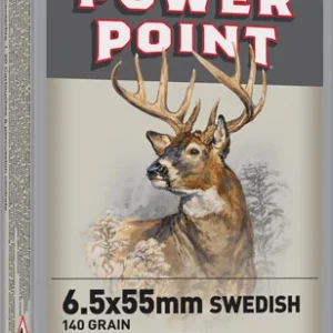 WINCHESTER 6.5X55 MAUSER - 140GR POWER POINT 20RD 10BX/CS