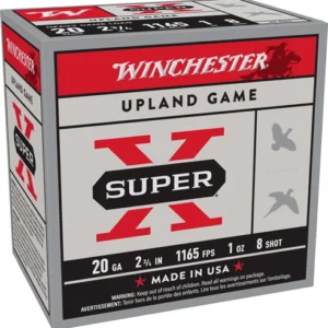 WINCHESTER SUPER-X 20GA 2.75" - 1OZ #8 1165FPS 250RD CASE LOT