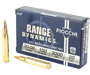 FIOCCHI 30-06 150GR FMJBT 20/200