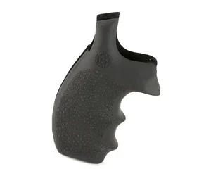 HOGUE GRIP S&W K/L RND BUTT BNTM BLK