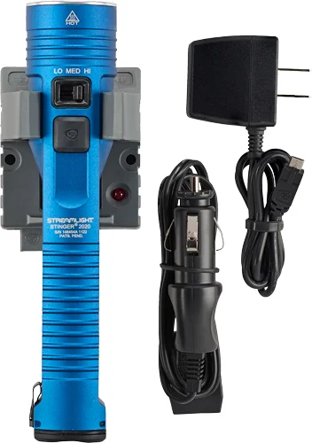 STREAMLIGHT STINGER 2020 LED - W/120V AC/12V DC CHARGER BLUE