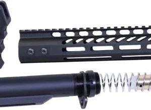 GUNTEC AR15 9" PISTOL BRACE - BUILD KIT & BUFFER TUBE BLACK