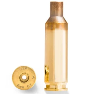Alpha Munitions Ultra Premium Unprimed Brass Cartridge Cases 6mm GT Brass 100/Box