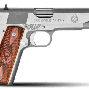 Springfield Mil Spec 1911 Handgun .45 Auto 7rd Magazine(2) 5" Barrel Stainless Steel CA Compliant