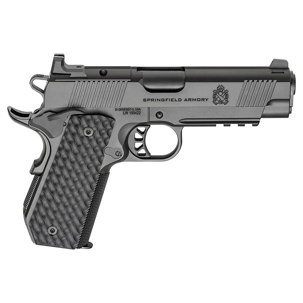 Springfield 1911 TRP AOS Black Handgun 9mm Luger 9rd Magazines(3) 4.25" Barrel Optic Cut and Light Rail