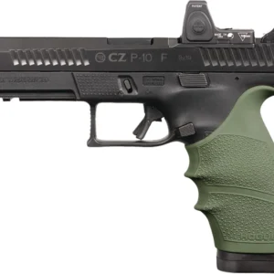 Hogue HandAll Beavertail Grip Sleeve CZ P-10 Full Size 9mm - OD Green