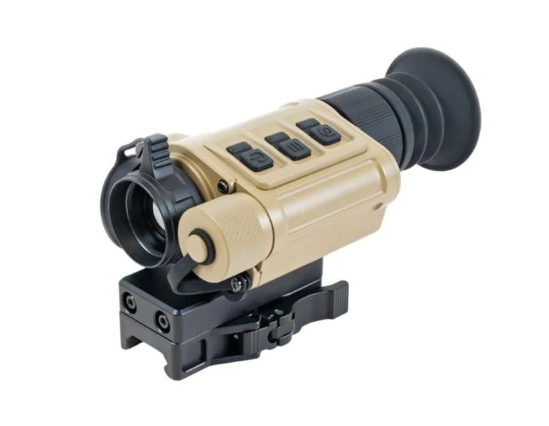 InfiRay Rico Micro V2 640 12 Micron 25mm FDE Hand Held / Stand Alone Weapon Sight / Clip-On Mode / Weapon Mounts Optional